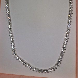 White Sapphires Tennis necklace
